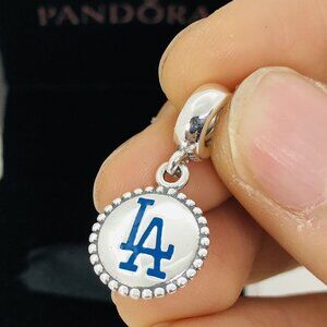 ✨🔥Pandora Los Angeles Dodgers Charm Color Dangle Charm